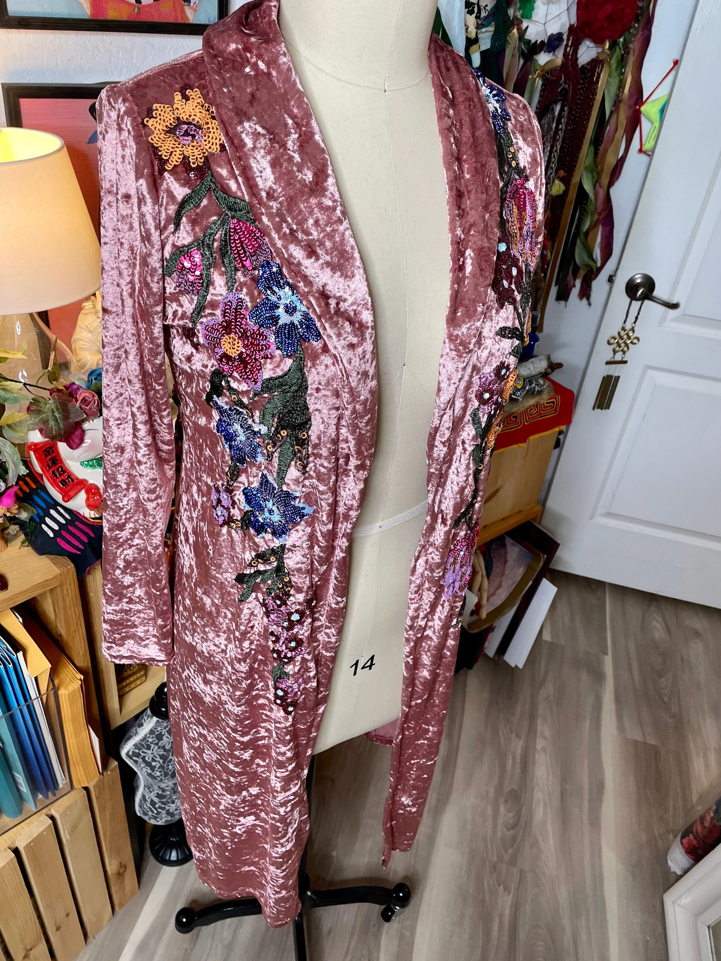 Guadalupe and Roses Jakcet/ Duster/kimono