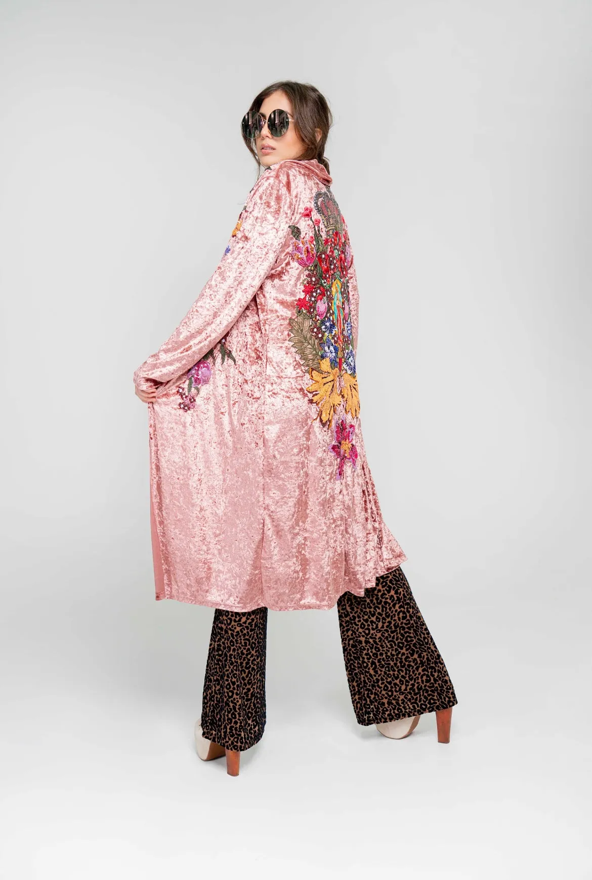 Guadalupe and Roses Jakcet/ Duster/kimono