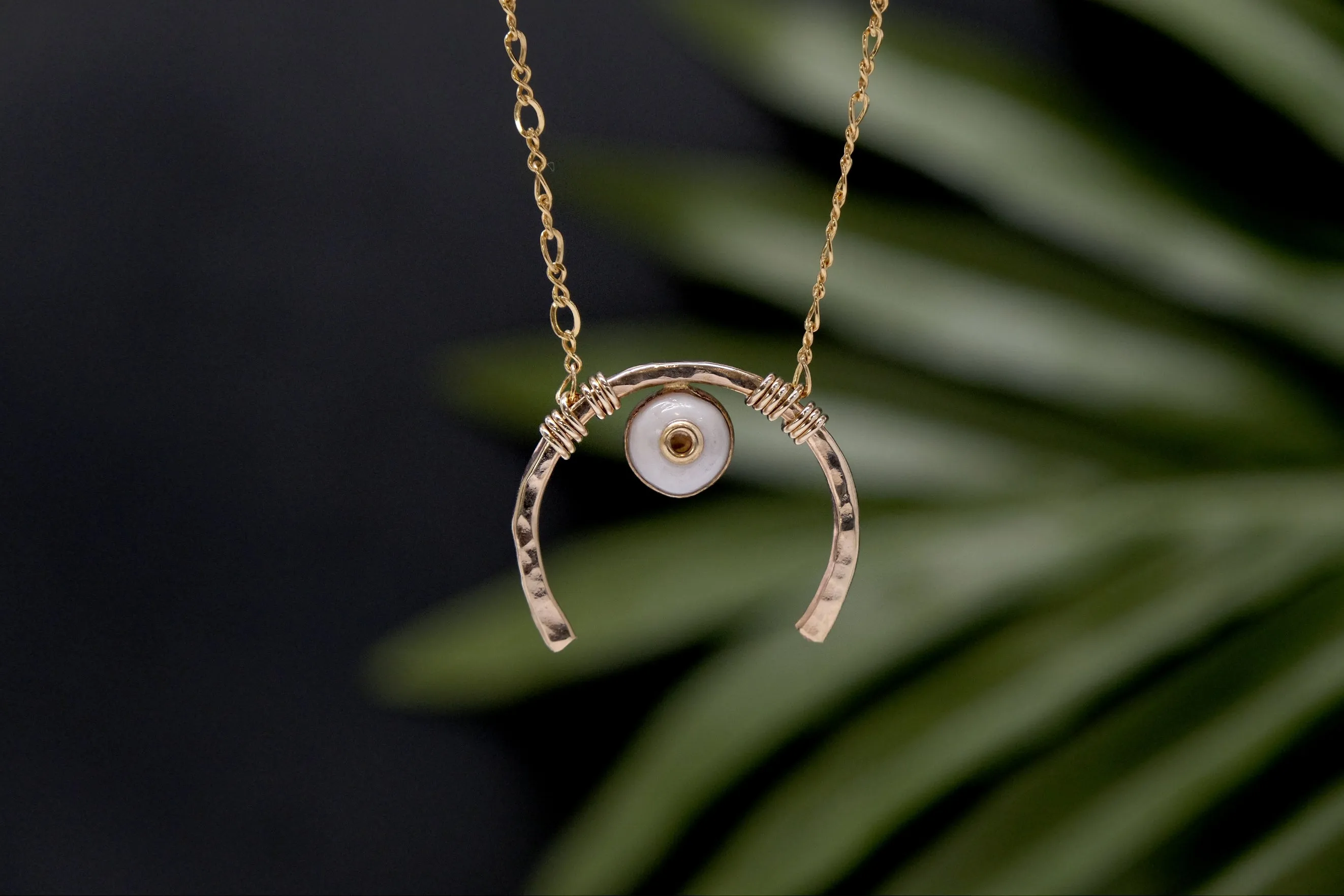 Half Moon Puka Necklace