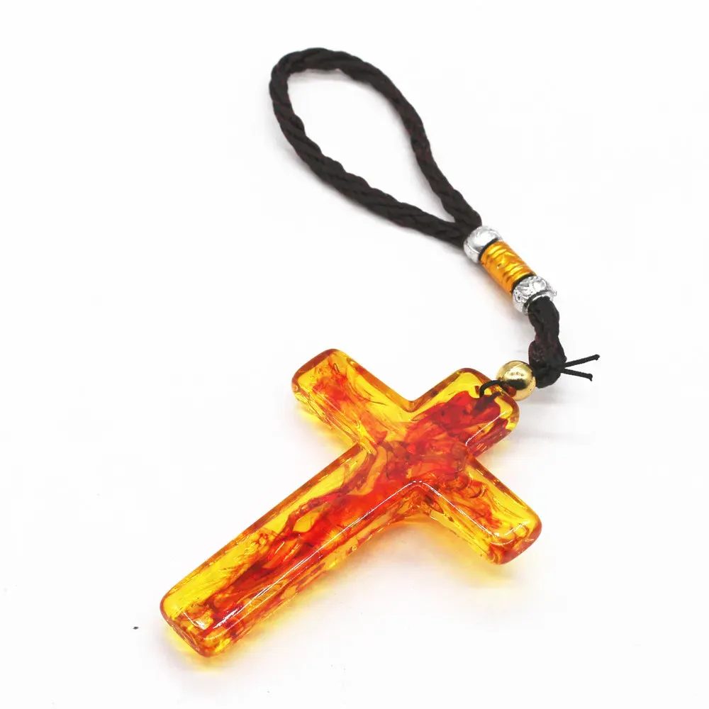 Hand Carved Jesus Cross Resin Catholic Relic Church Utensils Religious Jesus Crucifix Christmas Gift