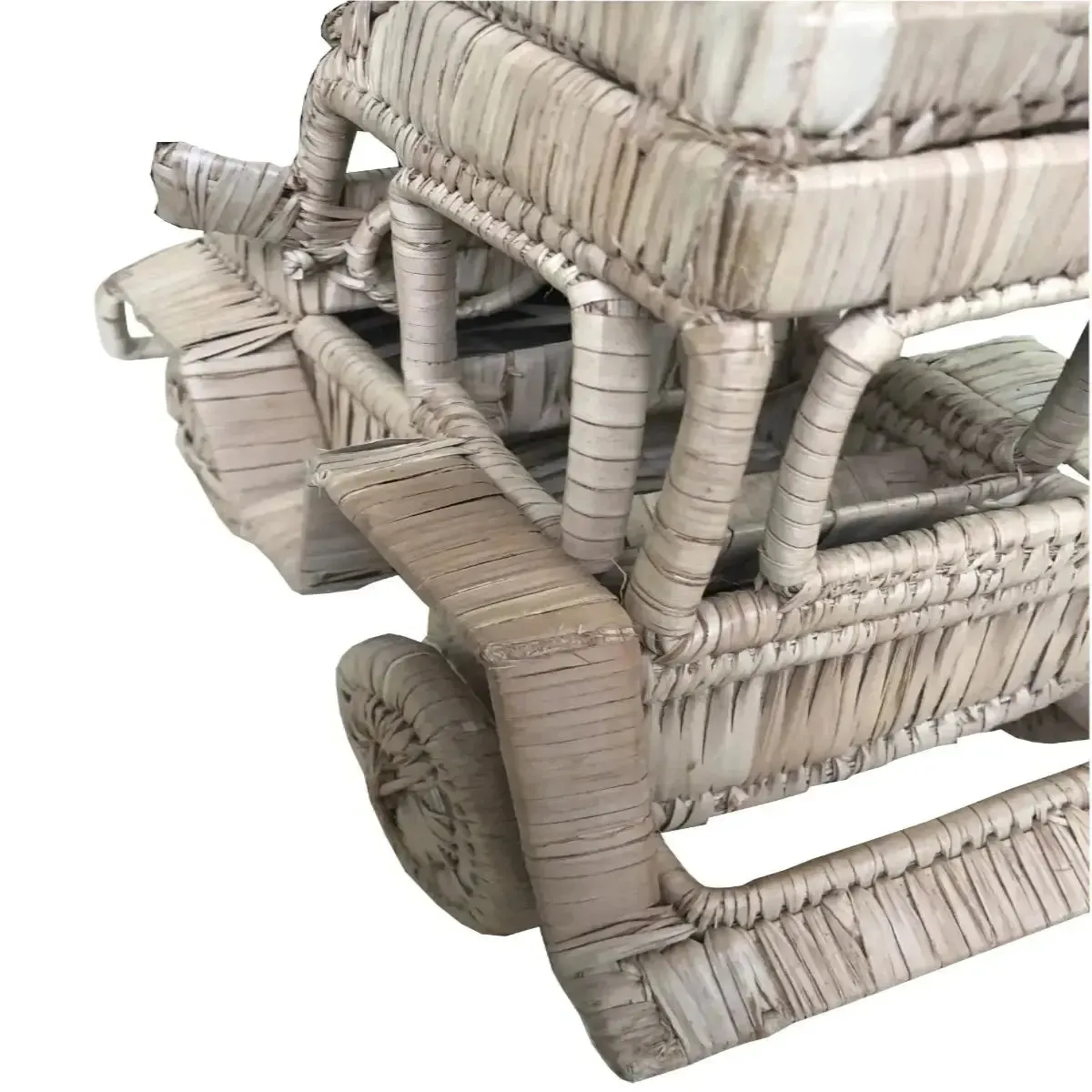 Hand Crafted Palm Leaf Model Of Land Rover - Rustic Charm Beautiful Detail