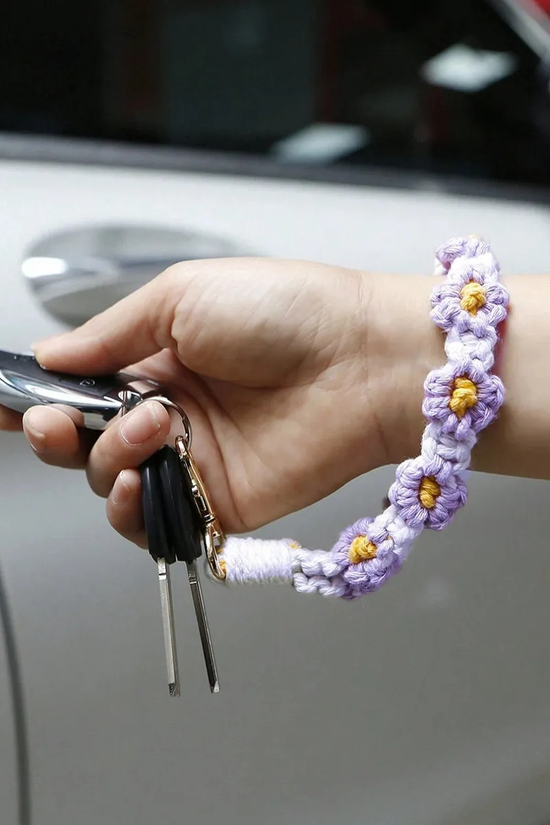 HAND CROCHET KEY CHAIN - 4 COLORS