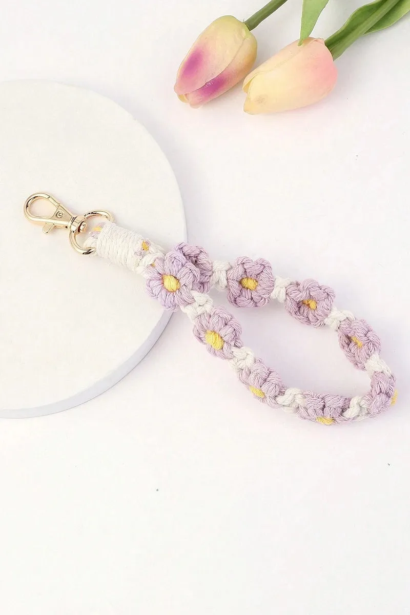 HAND CROCHET KEY CHAIN - 4 COLORS