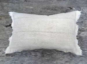 handmade neutral mudcloth - one of a kind pillow