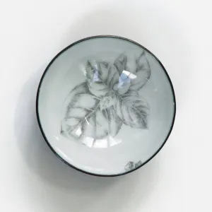 Herb Enamelware Bowls, handmade art gift for the kitchen