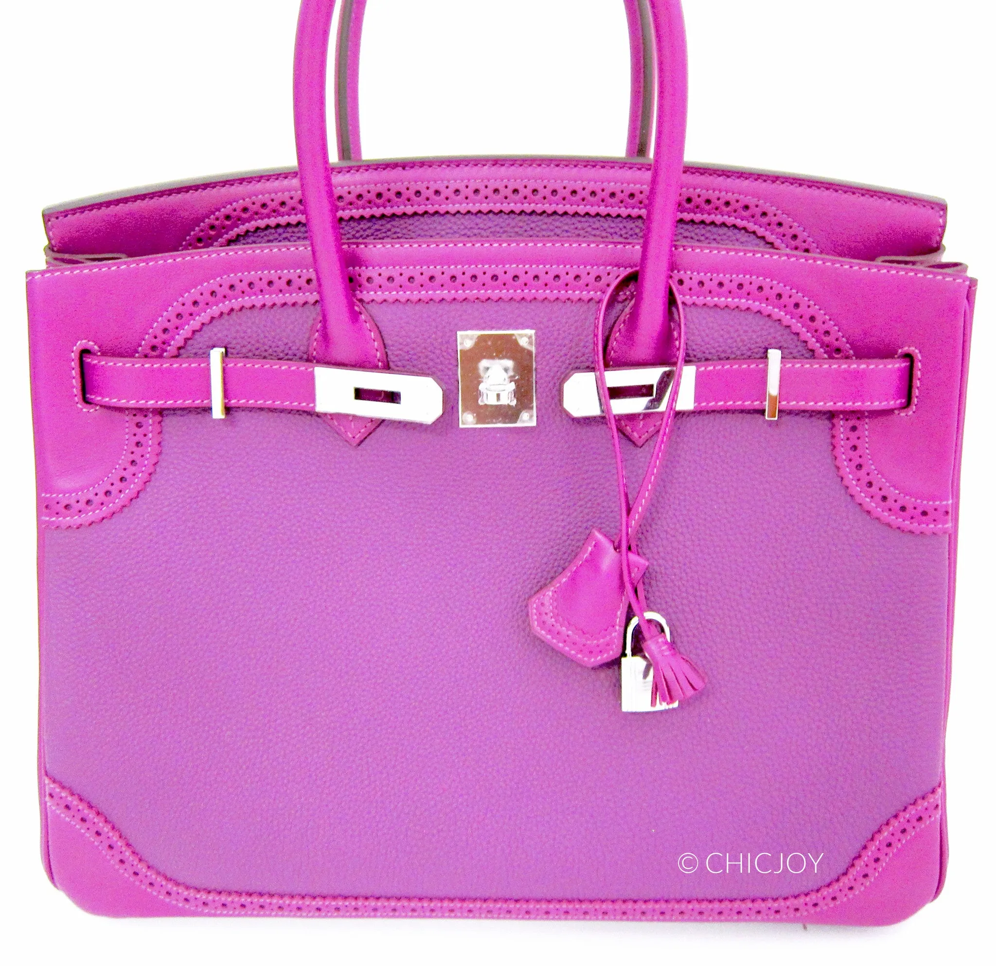 Hermes Anemone Ghillies Birkin 35cm PHW
