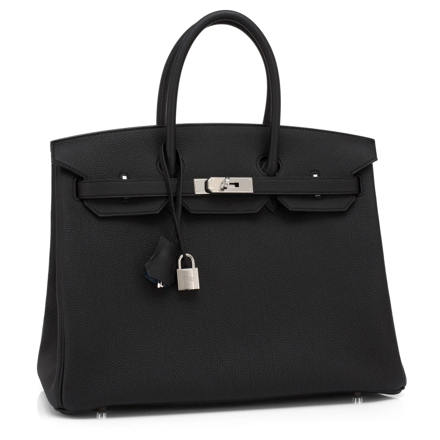 Hermes Black Blue Agate Verso 35cm Togo Birkin Limited Edition