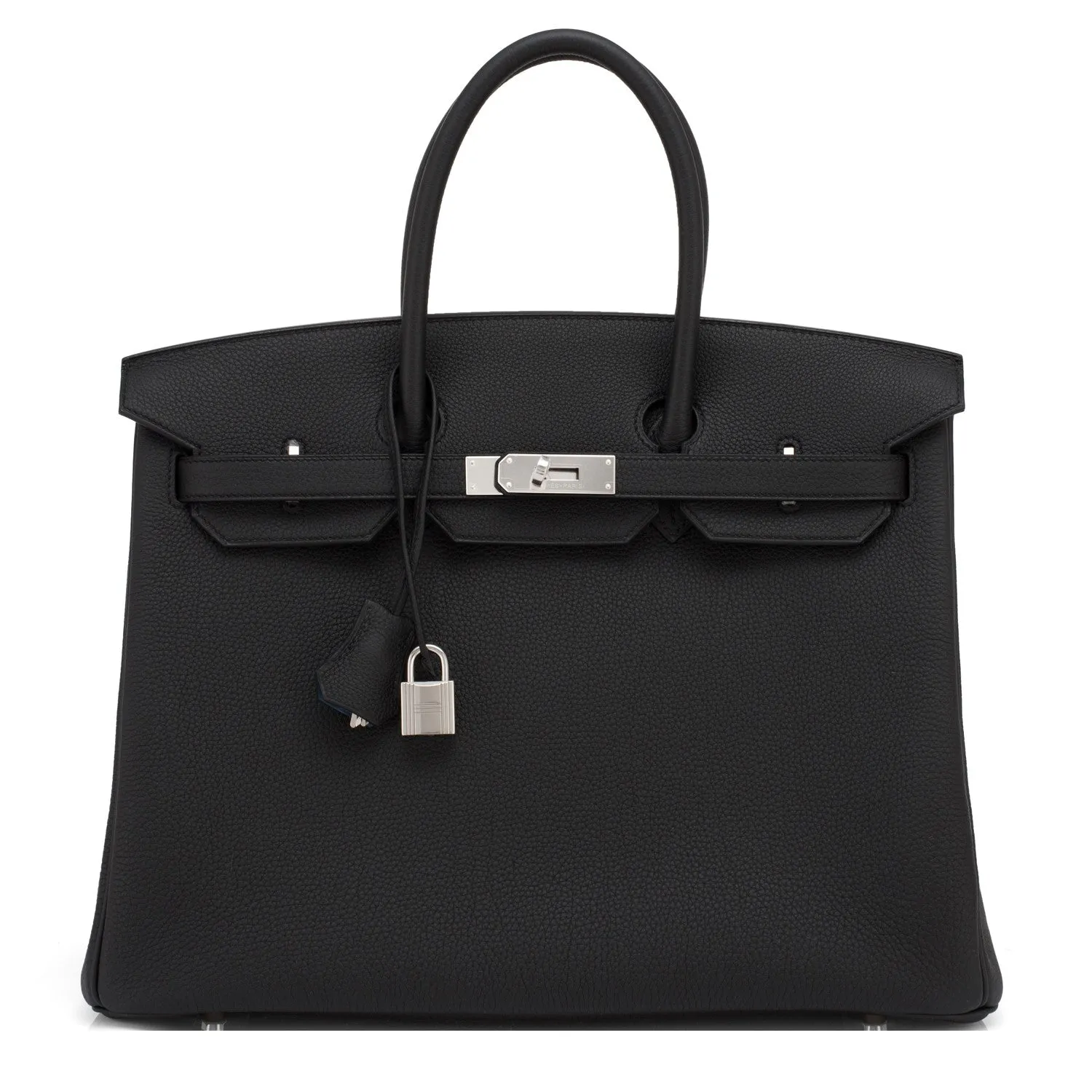 Hermes Black Blue Agate Verso 35cm Togo Birkin Limited Edition