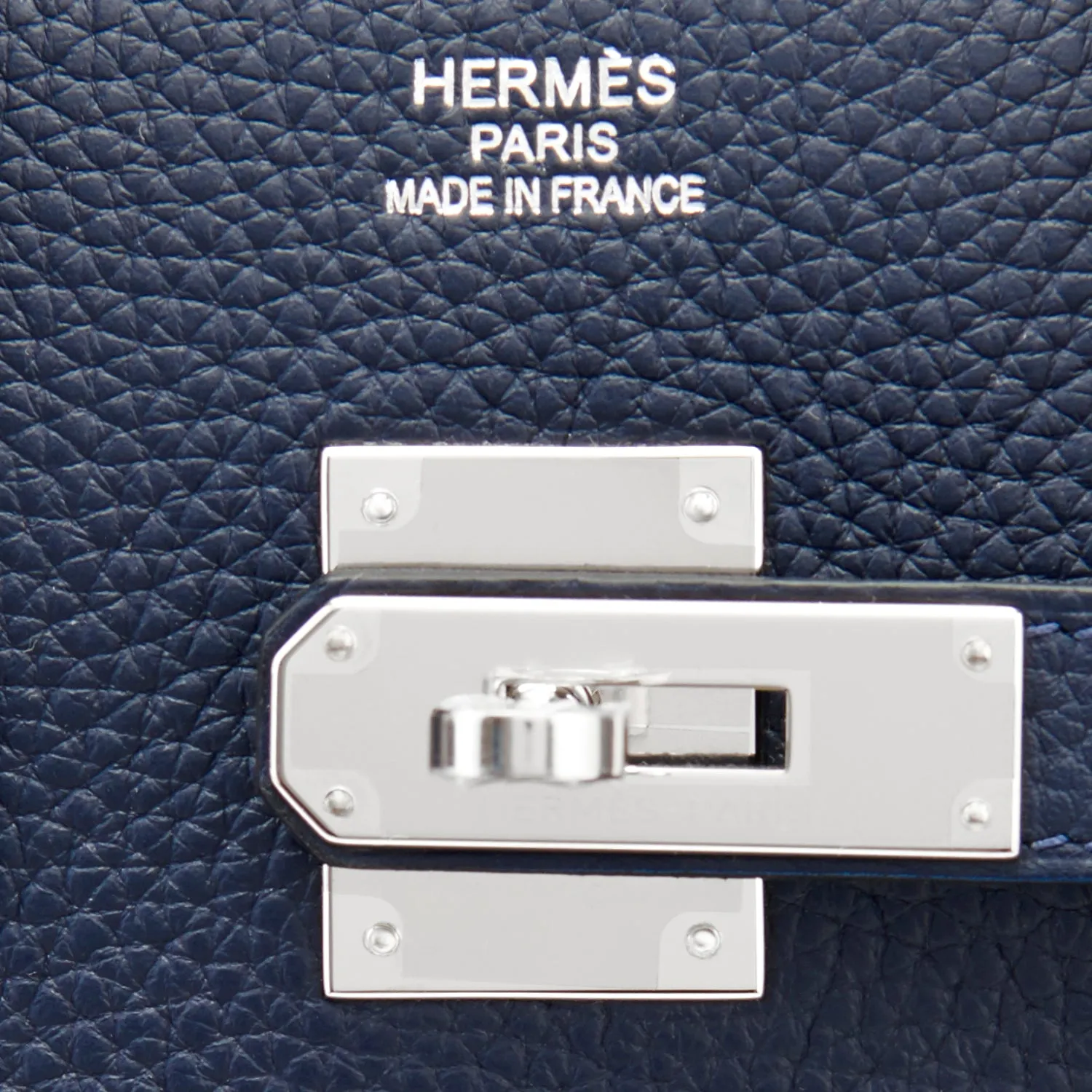 Hermes Blue Nuit "Verso" Rose Pourpre 35cm Birkin