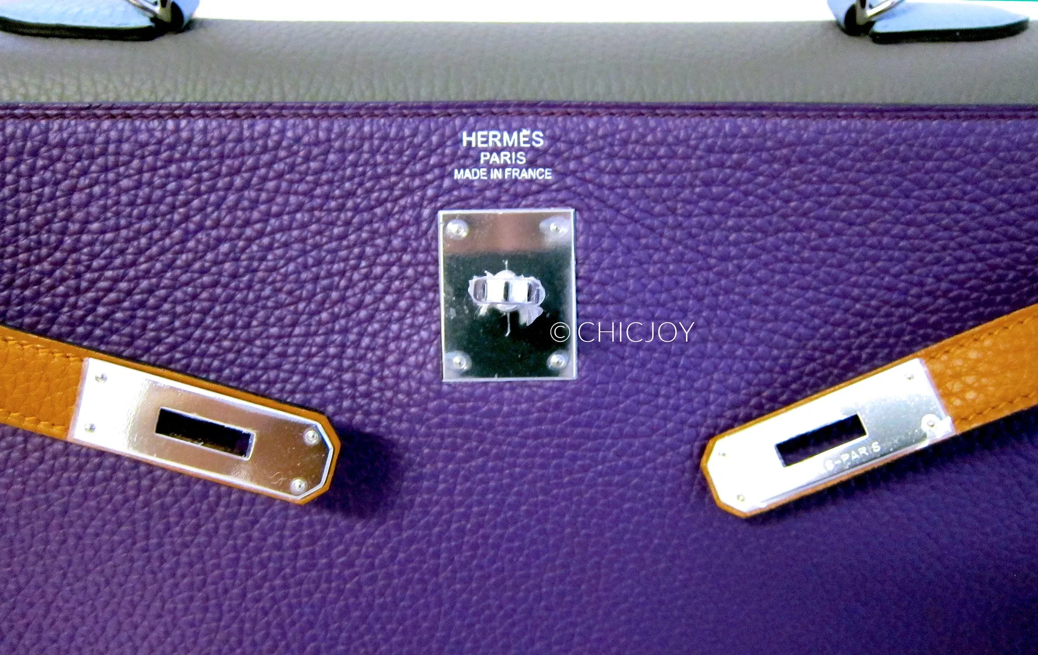Hermes Ultraviolet Arlequin Kelly 35cm