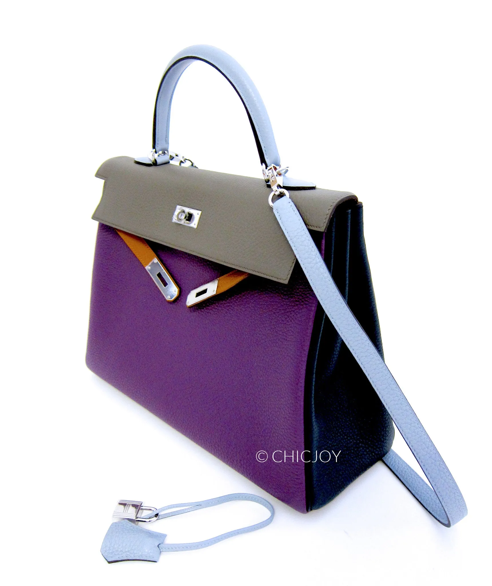 Hermes Ultraviolet Arlequin Kelly 35cm
