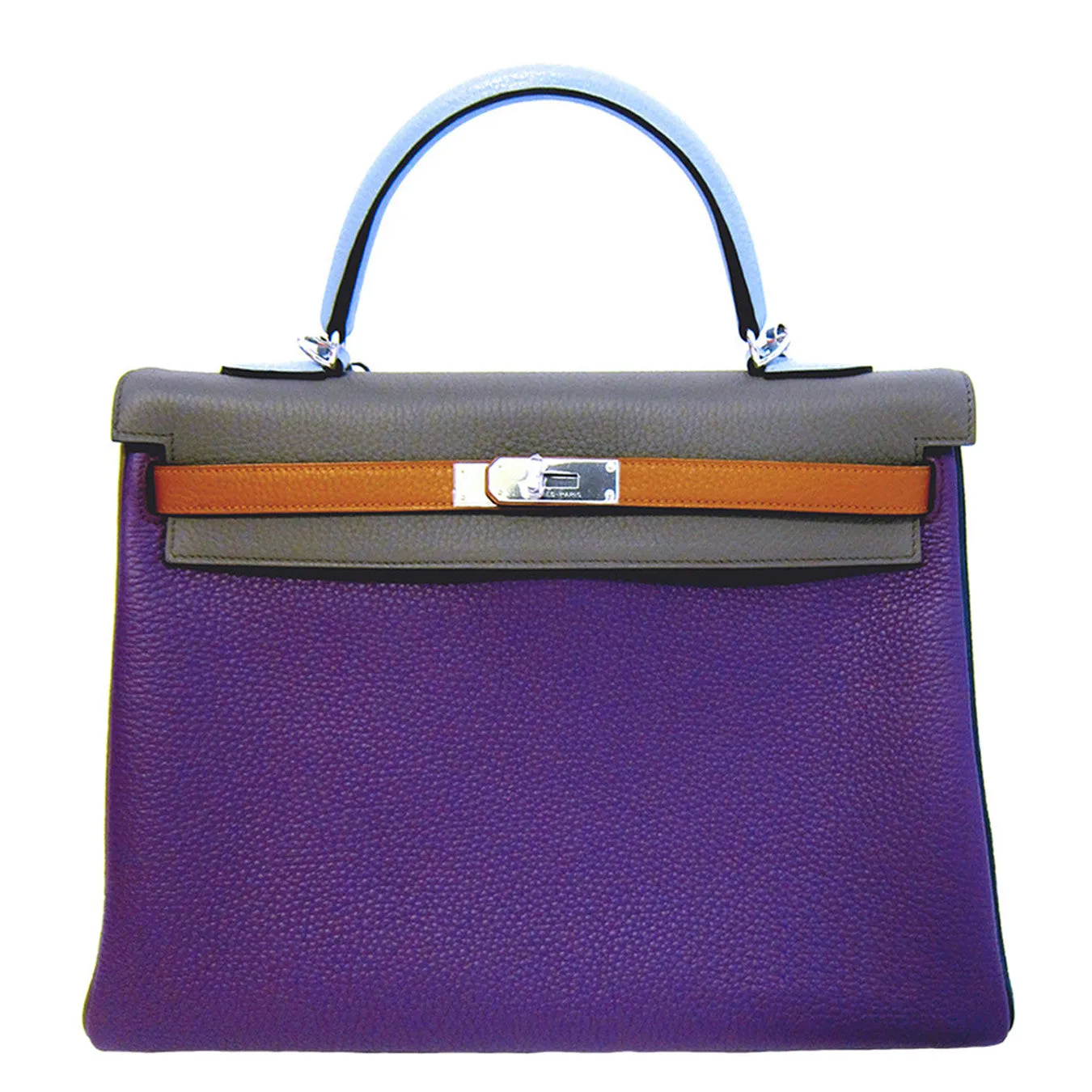 Hermes Ultraviolet Arlequin Kelly 35cm