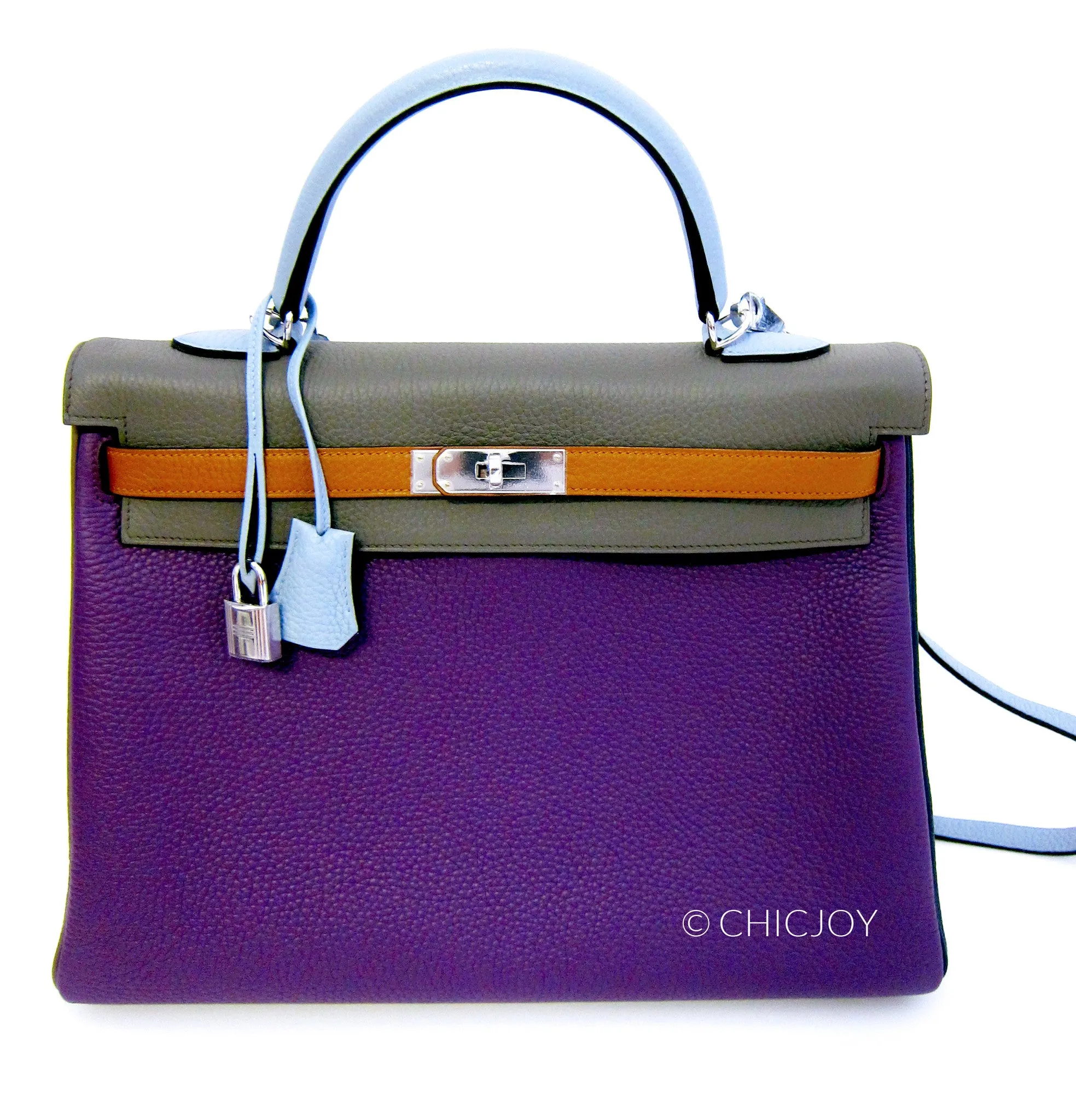 Hermes Ultraviolet Arlequin Kelly 35cm