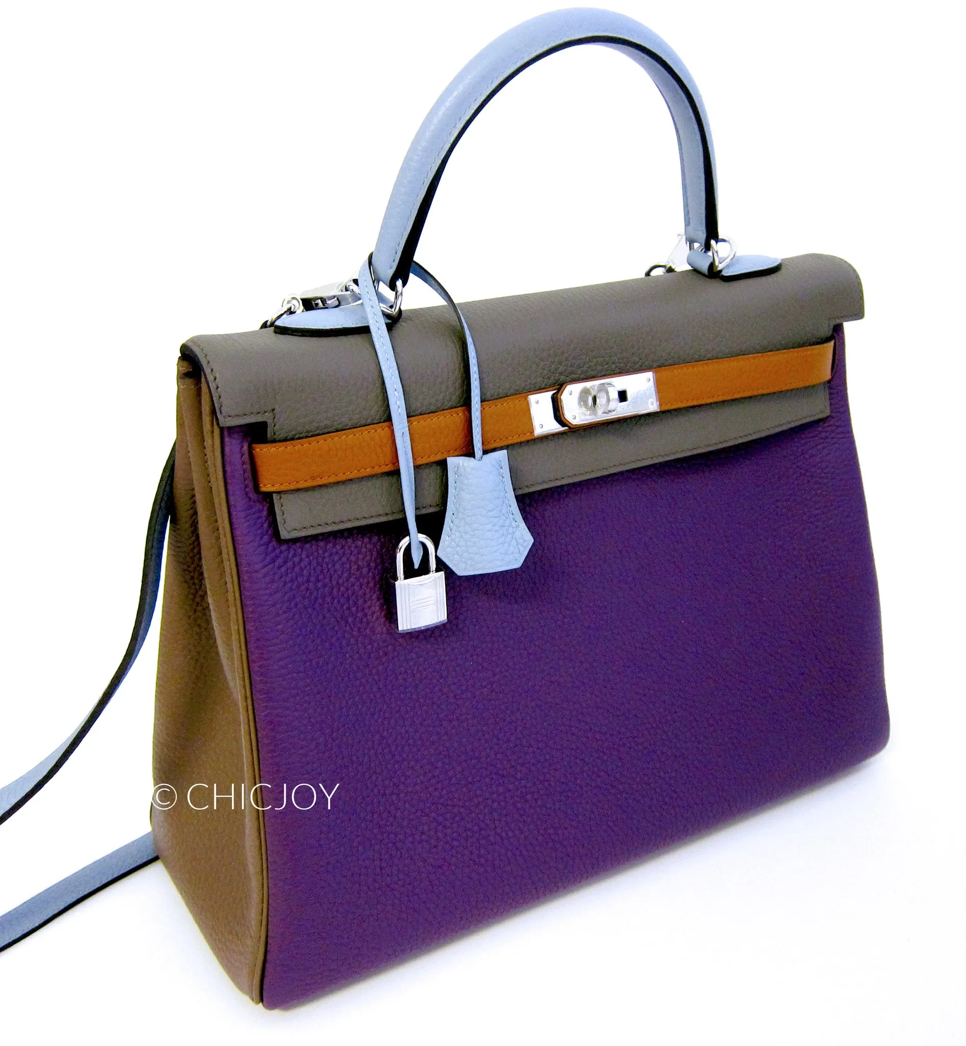 Hermes Ultraviolet Arlequin Kelly 35cm
