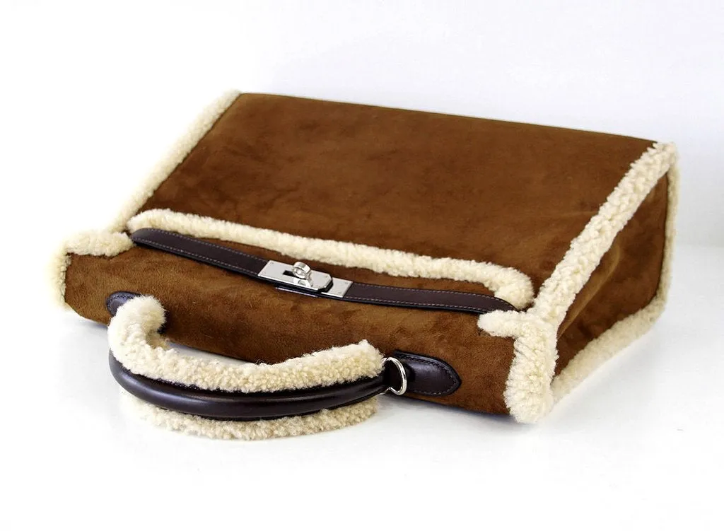 Hermès Kelly 35 Limited Edition Teddy Shearling Bag