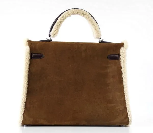 Hermès Kelly 35 Limited Edition Teddy Shearling Bag