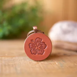 Hibiscus Flower Keychain