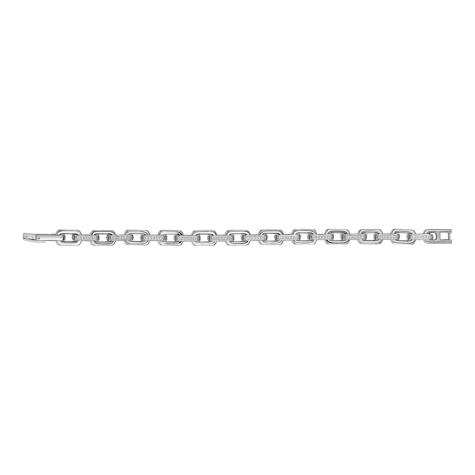 Iced Out Elongated Link Bracelet