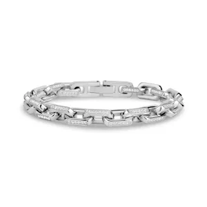 Iced Out Elongated Link Bracelet