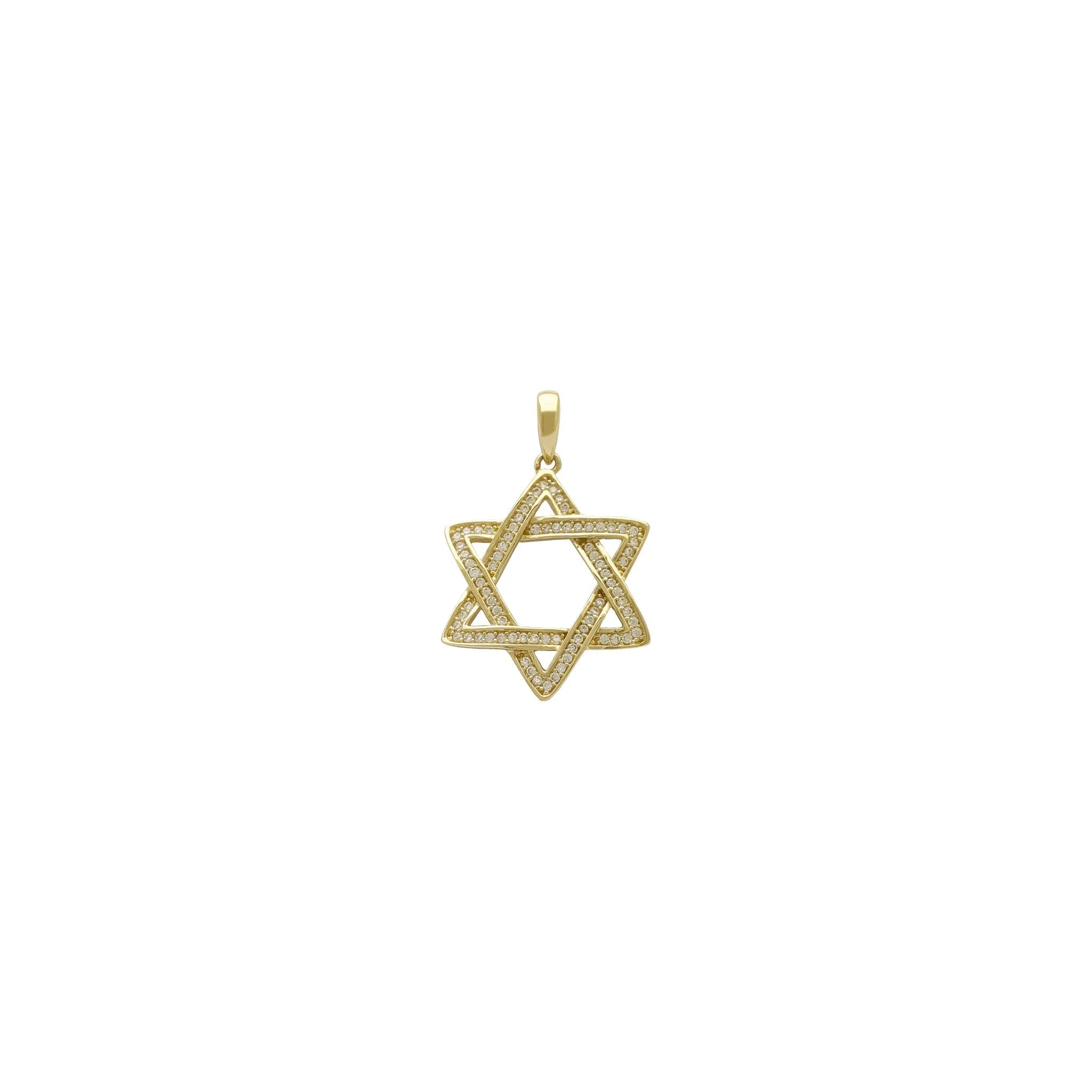 Icy Star of David Pendant (14K)