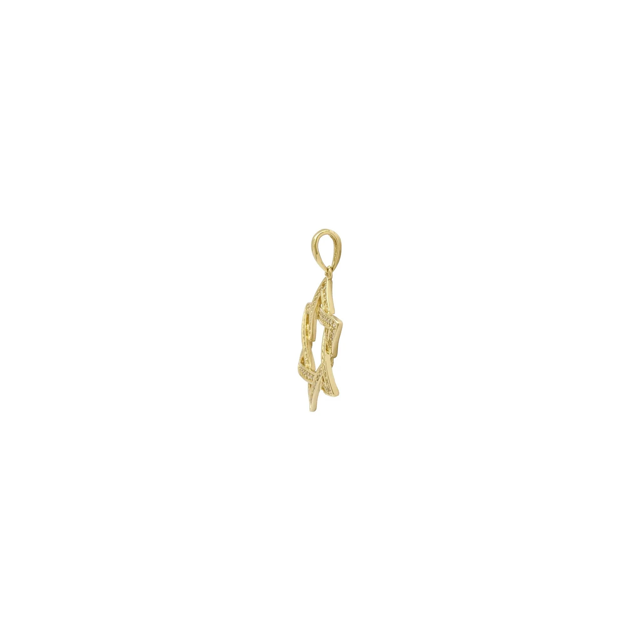 Icy Star of David Pendant (14K)