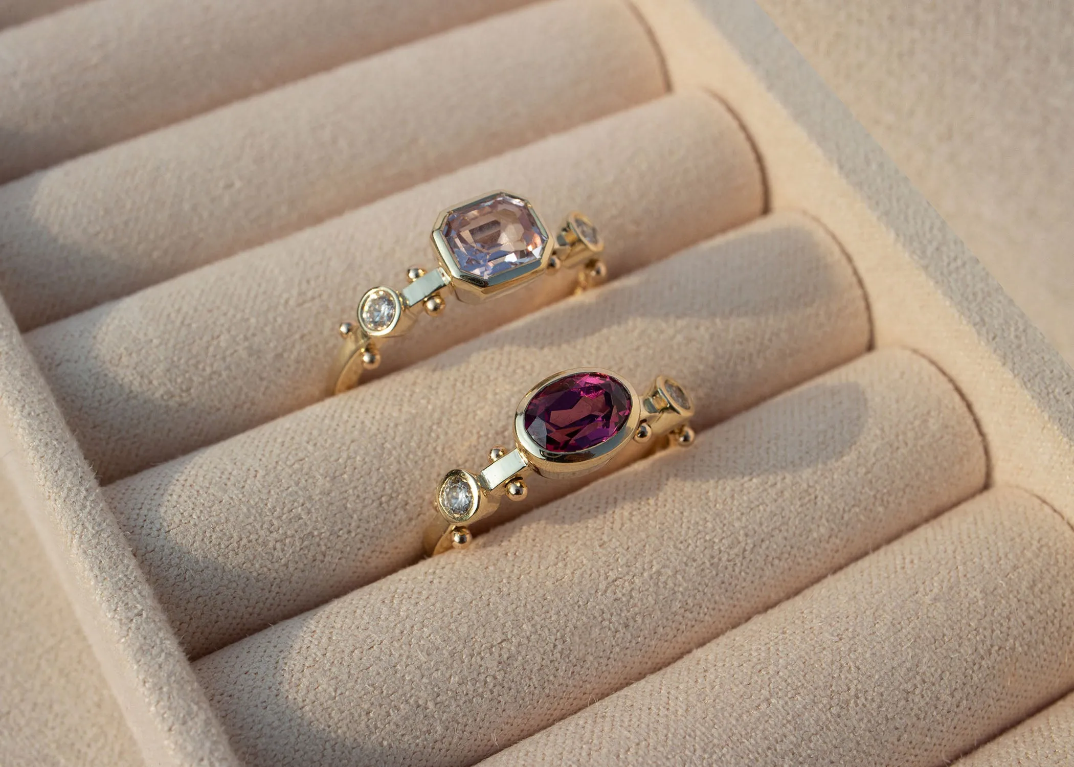 In Stock | Oval Tawoma Rhodolite Garnet Kaori Ring