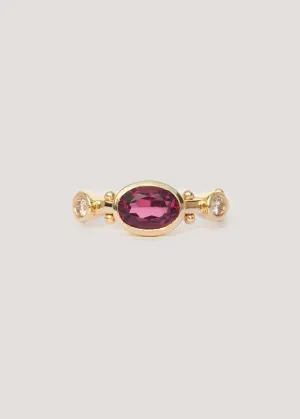 In Stock | Oval Tawoma Rhodolite Garnet Kaori Ring