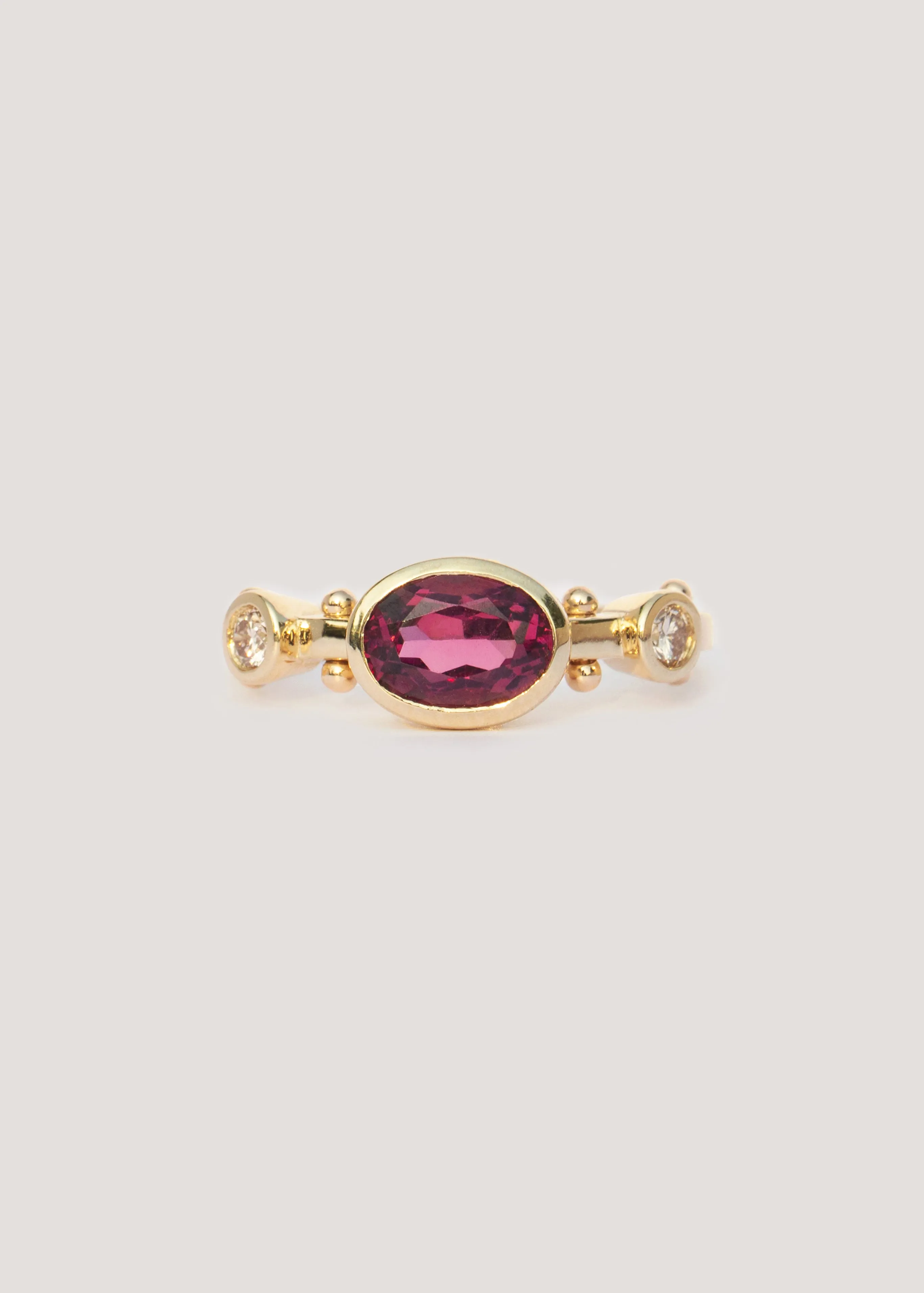 In Stock | Oval Tawoma Rhodolite Garnet Kaori Ring