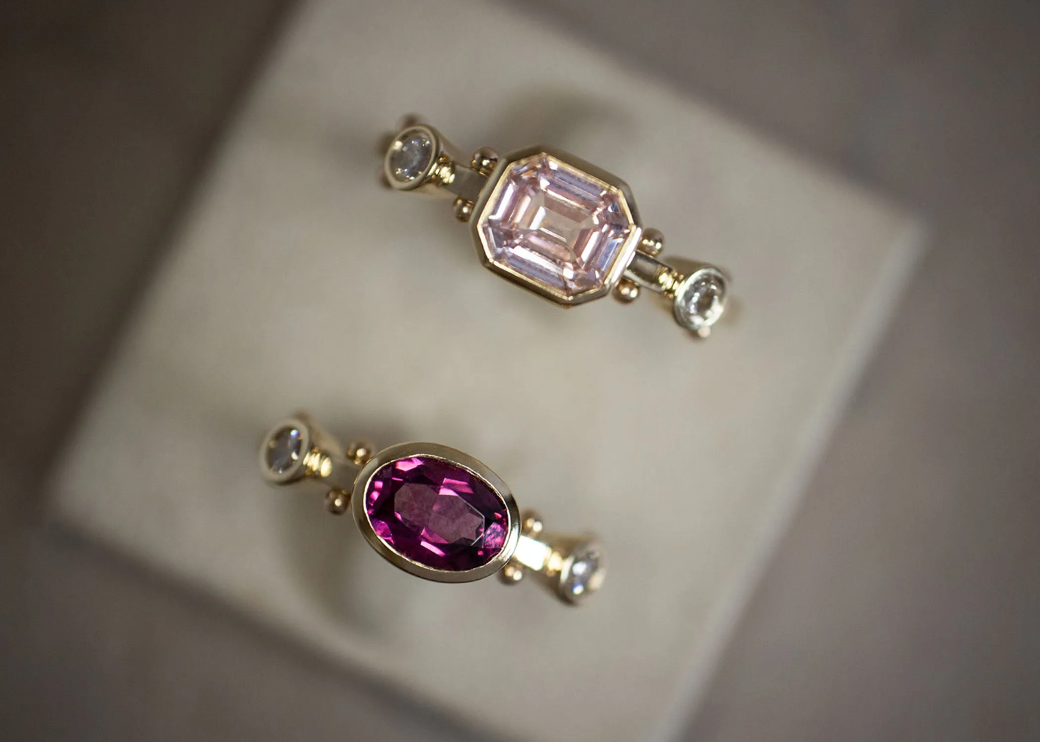 In Stock | Oval Tawoma Rhodolite Garnet Kaori Ring