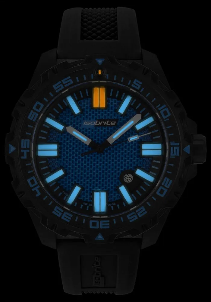 IsoBright Afterburner Blue Limited Edition Tritium Watch, ISO 4001