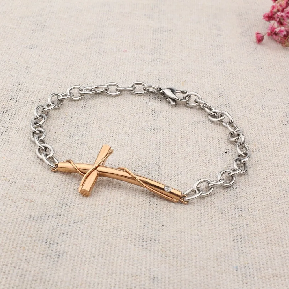 Jesus Cross Charms Bracelets