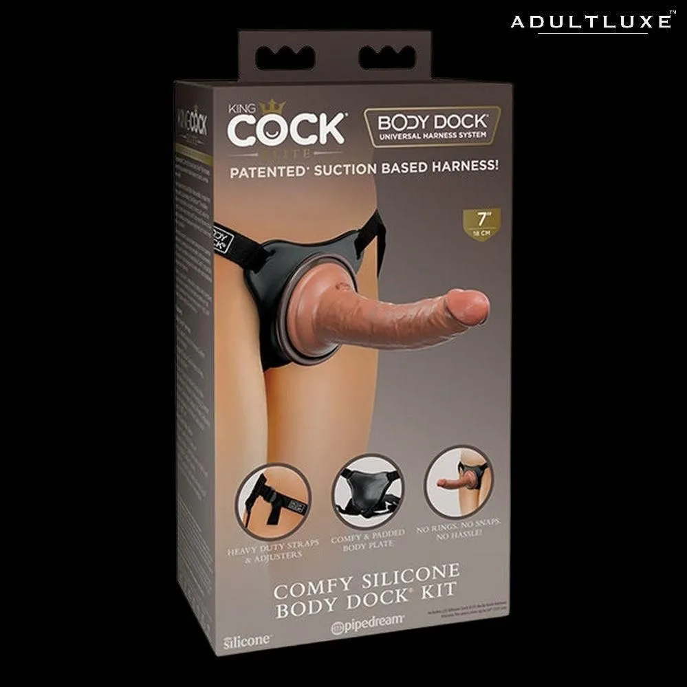 King Cock Elite Comfy Silicone Body Dock Kit