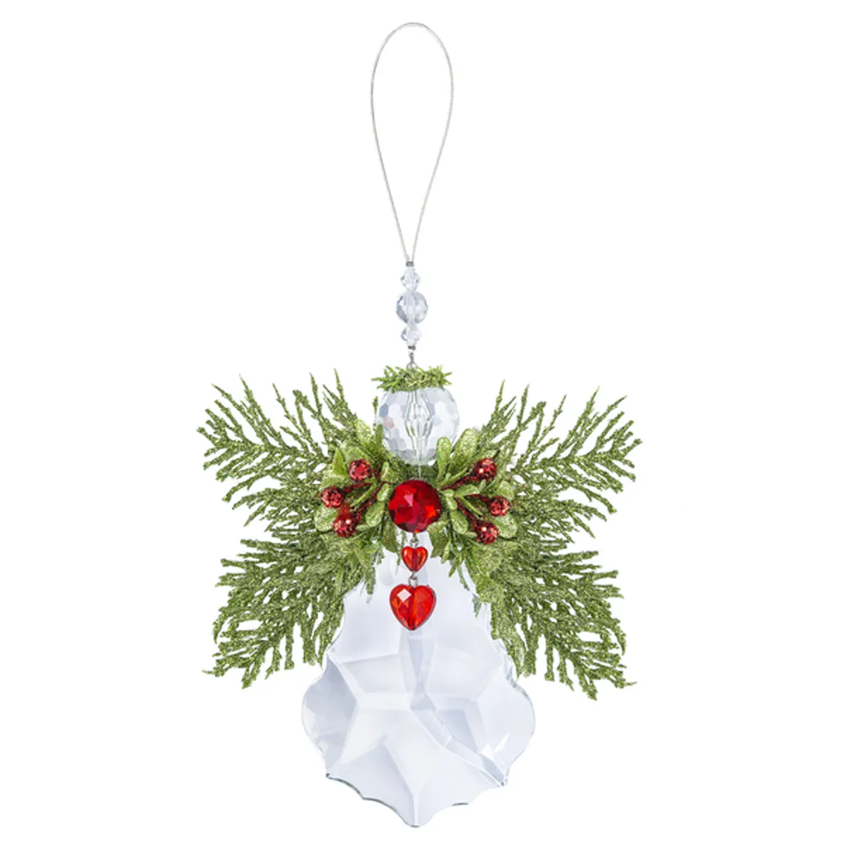 Kissing Krystals Floral Angel, 6"