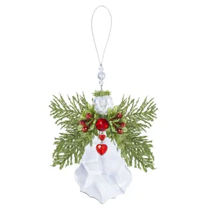 Kissing Krystals Floral Angel, 6"