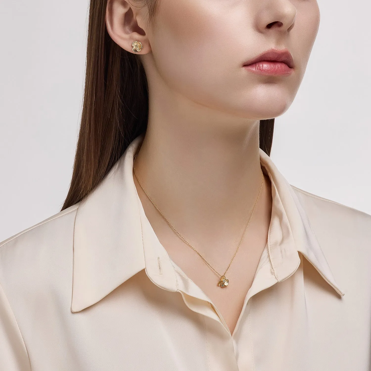 La D.D Gold One-sided Earring JDDEG5S044S