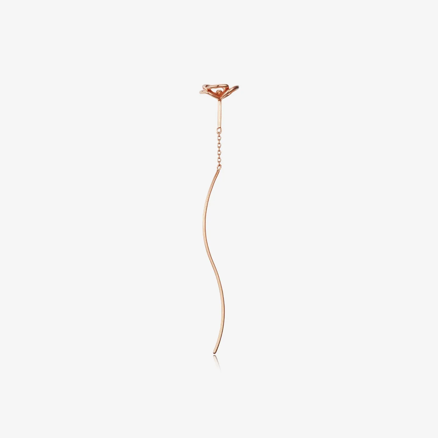 La D.D One-sided Gold Earring JDDERVS06XX