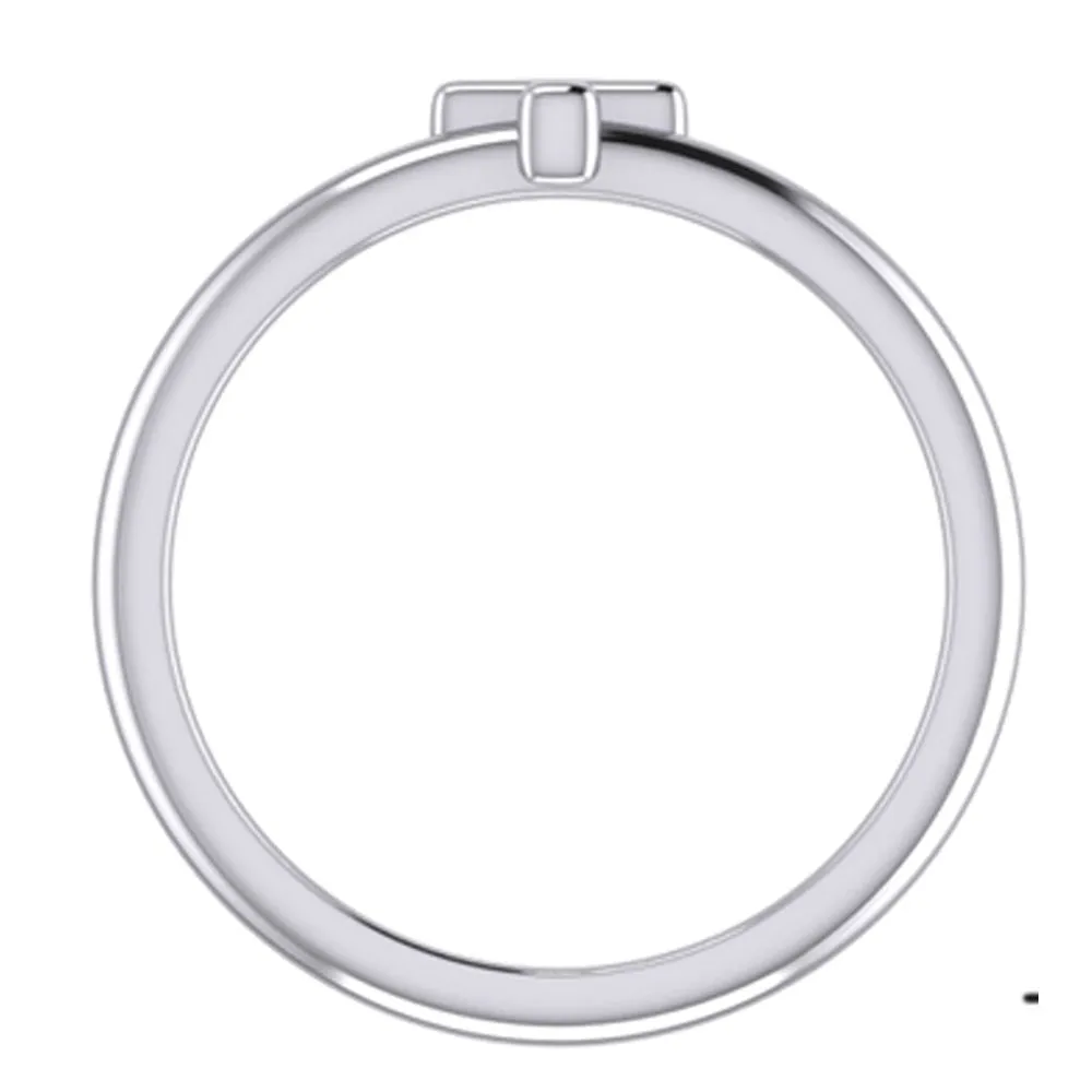 Ladies 925 Sterling Silver Cross Ring