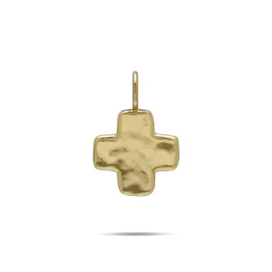 Life in Balance Cross Charm - Large Brass