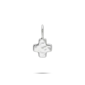 Life in Balance Cross Charm - Small Silver