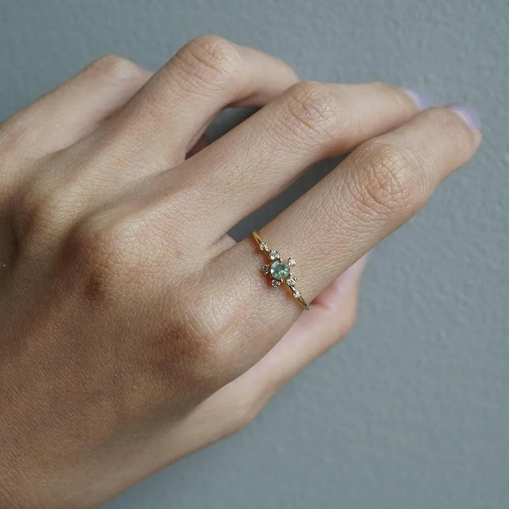 Limited Edition: 14K Celestial Alexandrite Diamond Ring