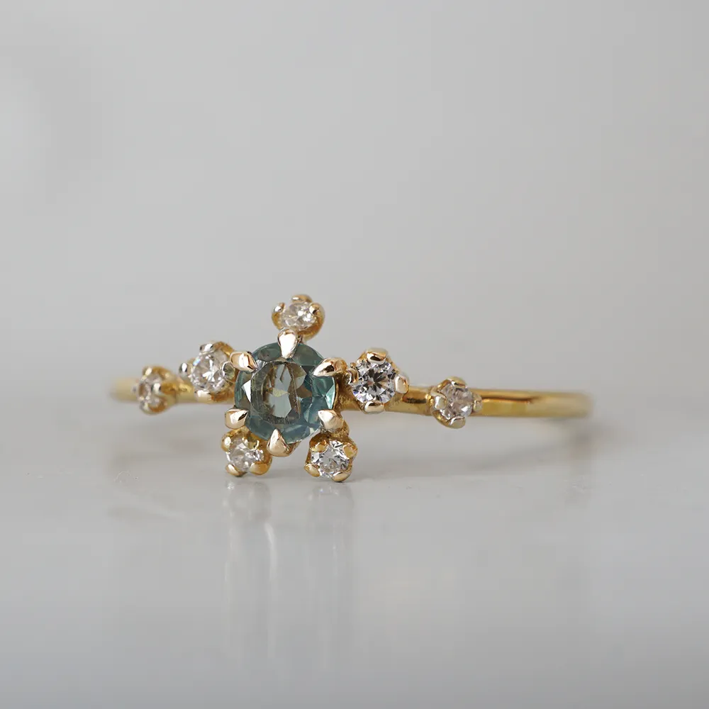 Limited Edition: 14K Celestial Alexandrite Diamond Ring