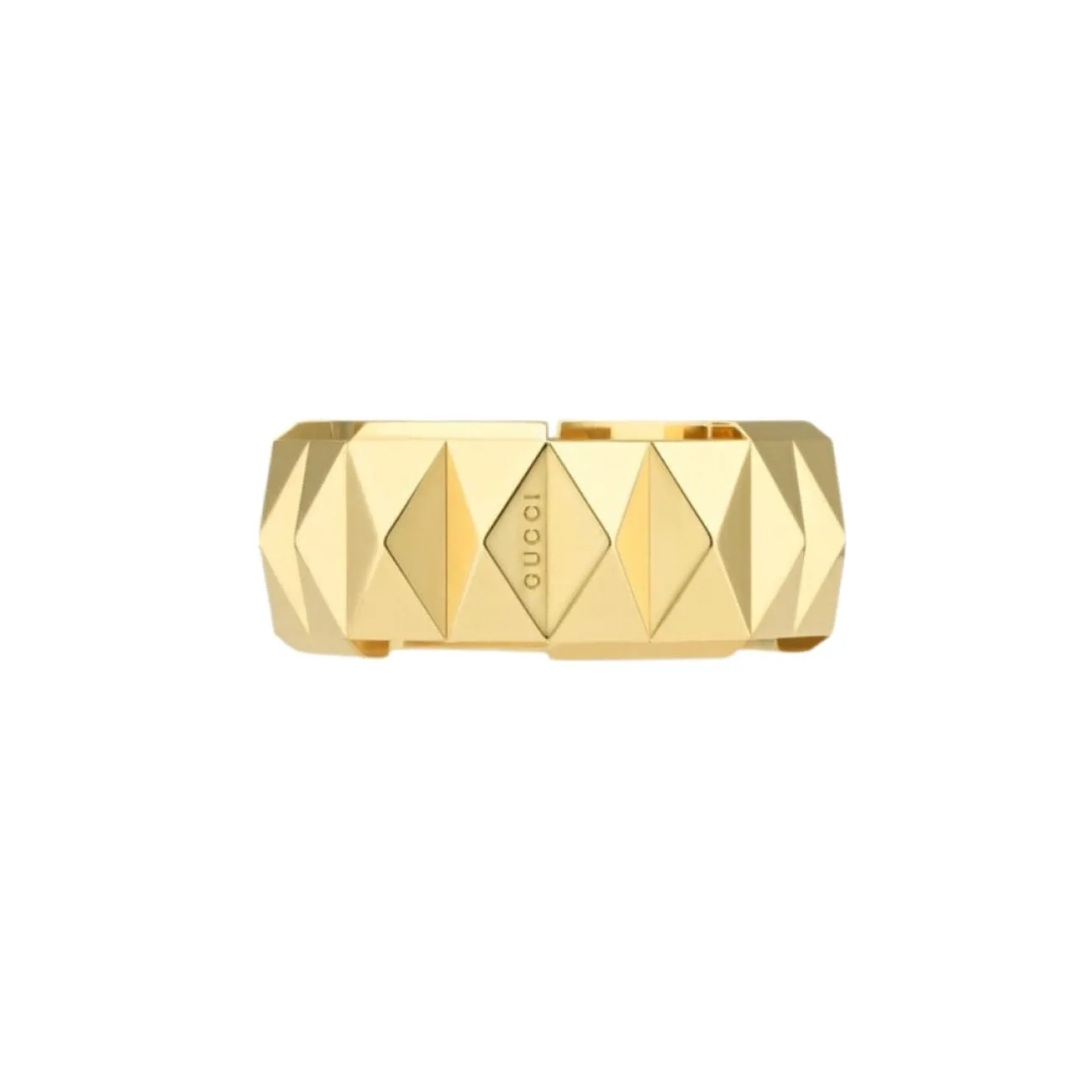 Link To Love 18K Yellow Gold Large Studded Ring