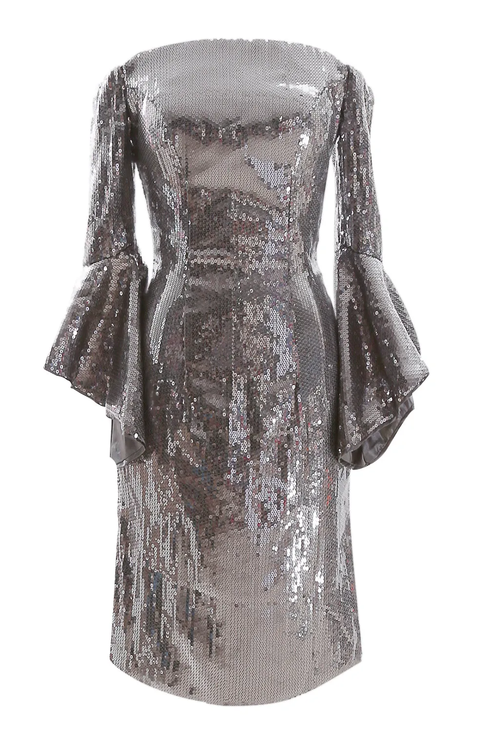 MACloth Bell Sleeve Short Off Shoulder Homecoming Cocktail Dresses for Women