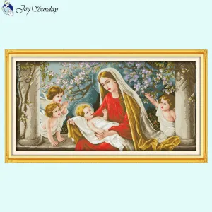 Madonna and Child Counted Cross Stitch Supplies