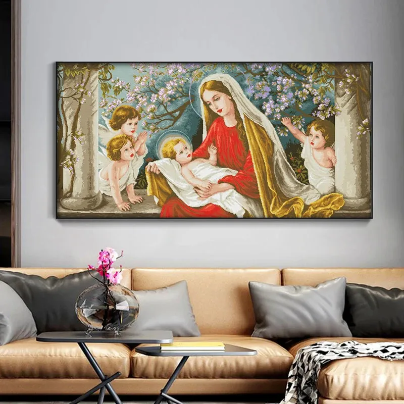Madonna and Child Counted Cross Stitch Supplies