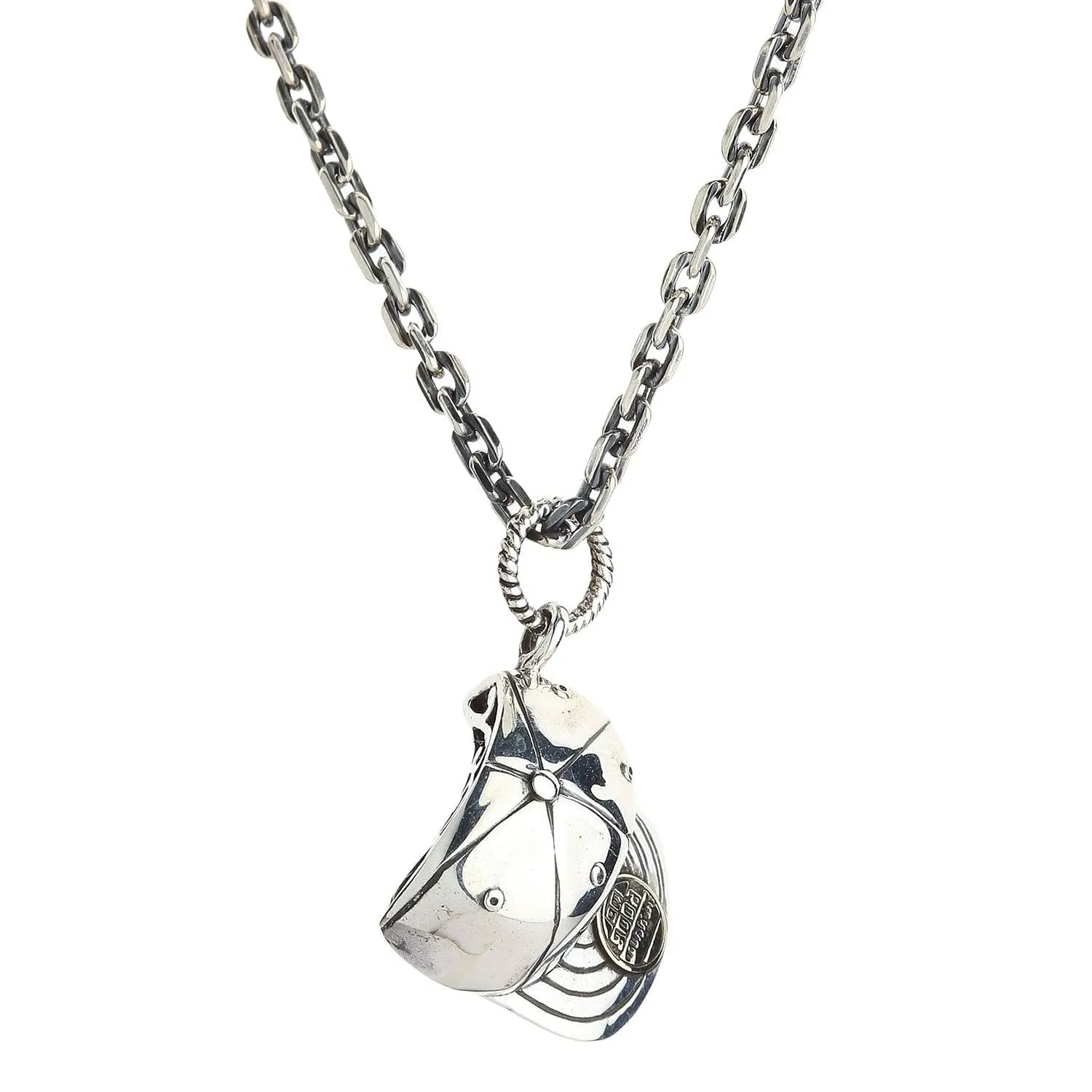 Marijuana Leaf Cap 925 Sterling Silver Pendant