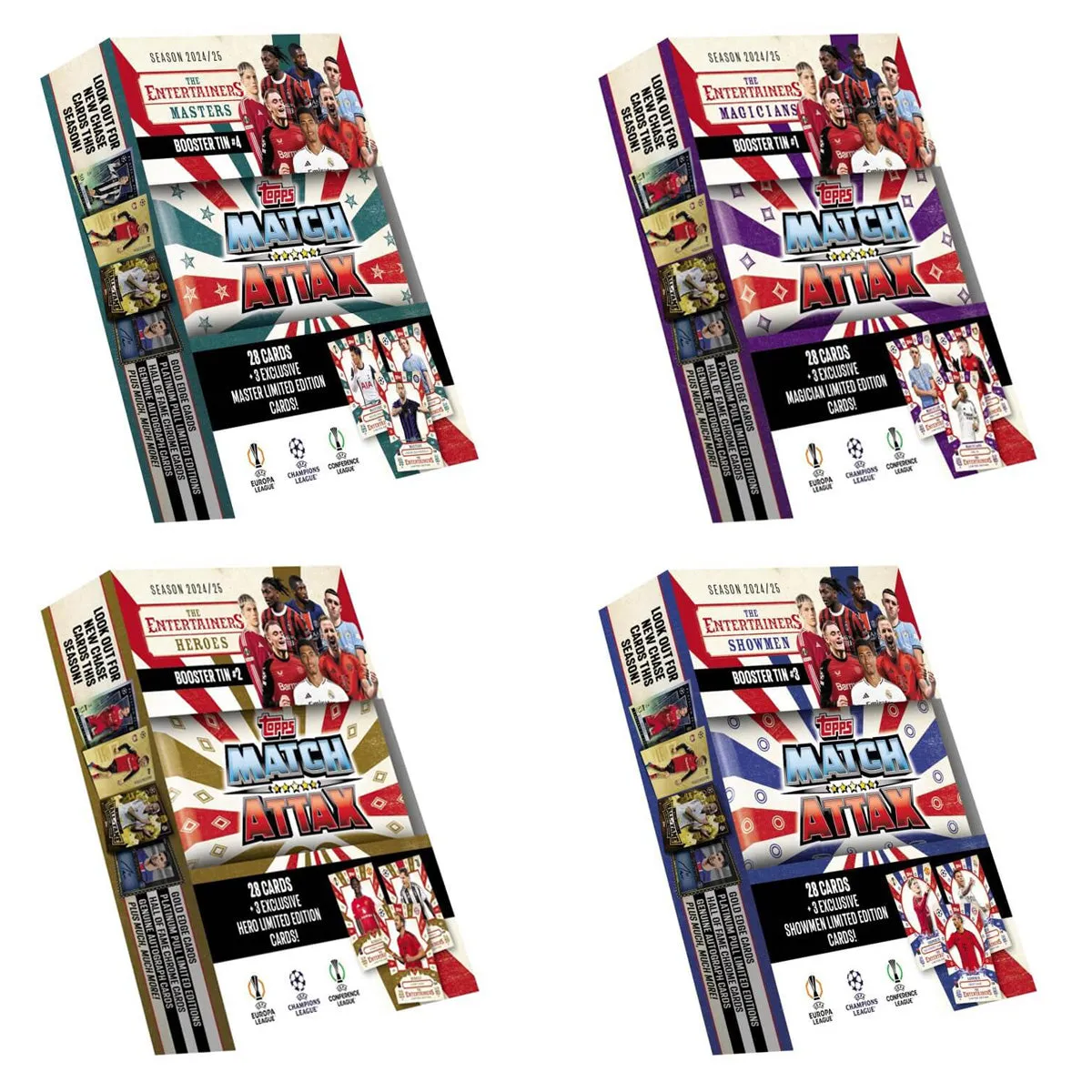 MATCH ATTAX UEFA Champions League 2024/2025 Edition Mini Tin (Set of 4)
