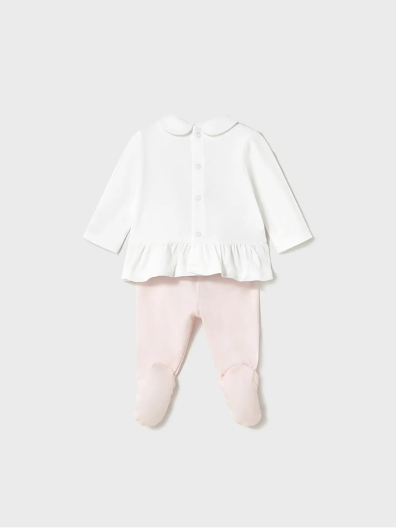 Mayoral Baby Girl Pink & White Flower Set