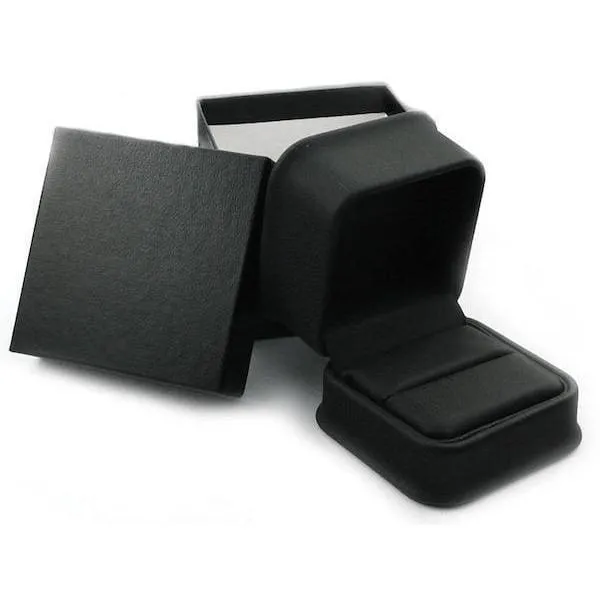 Men's Black Brushed Pipe Cut Tungsten Carbide Wedding Band - 7mm, 9mm & 12mm