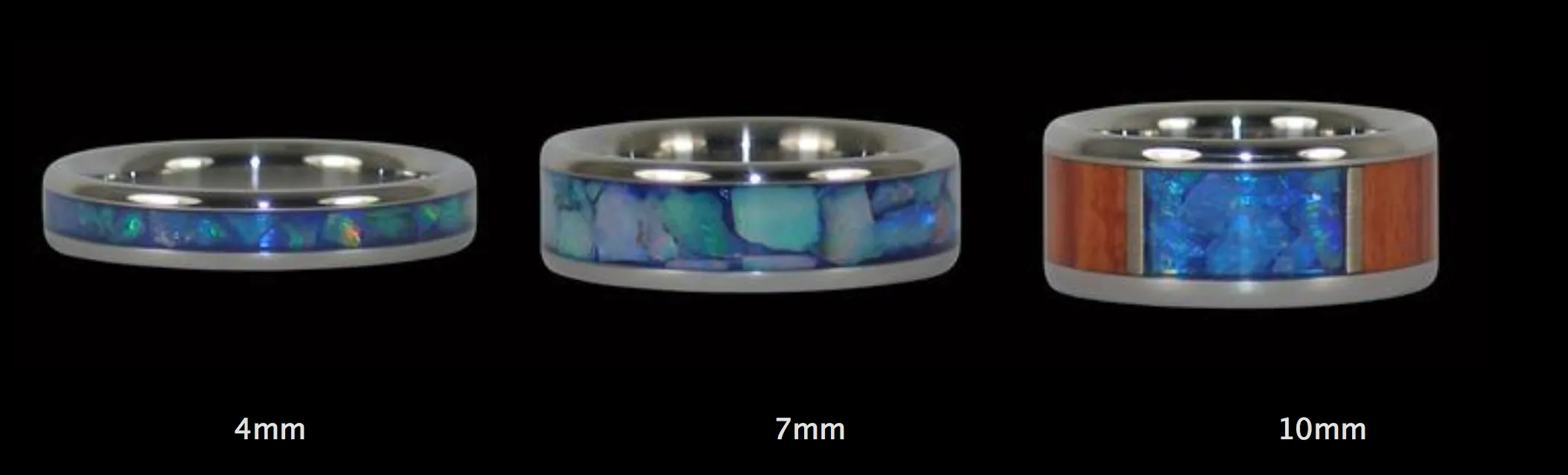 Mens Diamond Wood Titanium Ring